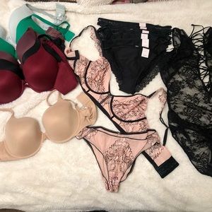 Bra panties and lingerie bundle sz XL and 38DD
